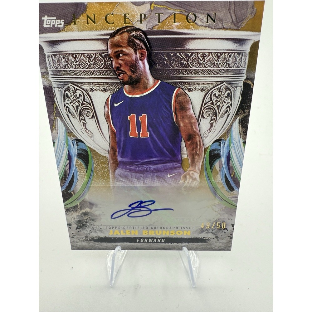 2024-25 Topps Inception Jalen Brunson Grail Chasing Autograph 49/50 #GCS-JB SSP